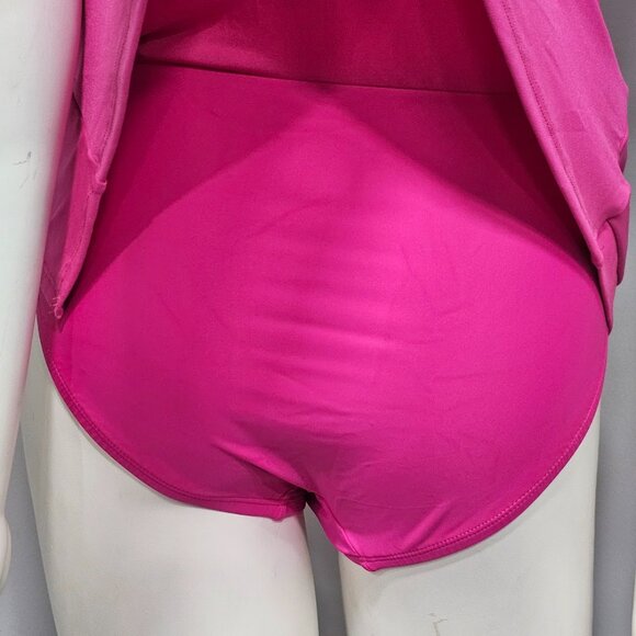 Beyond Control Grommet-Detail Square-Neck Swim Dress - Picture 5 of 15